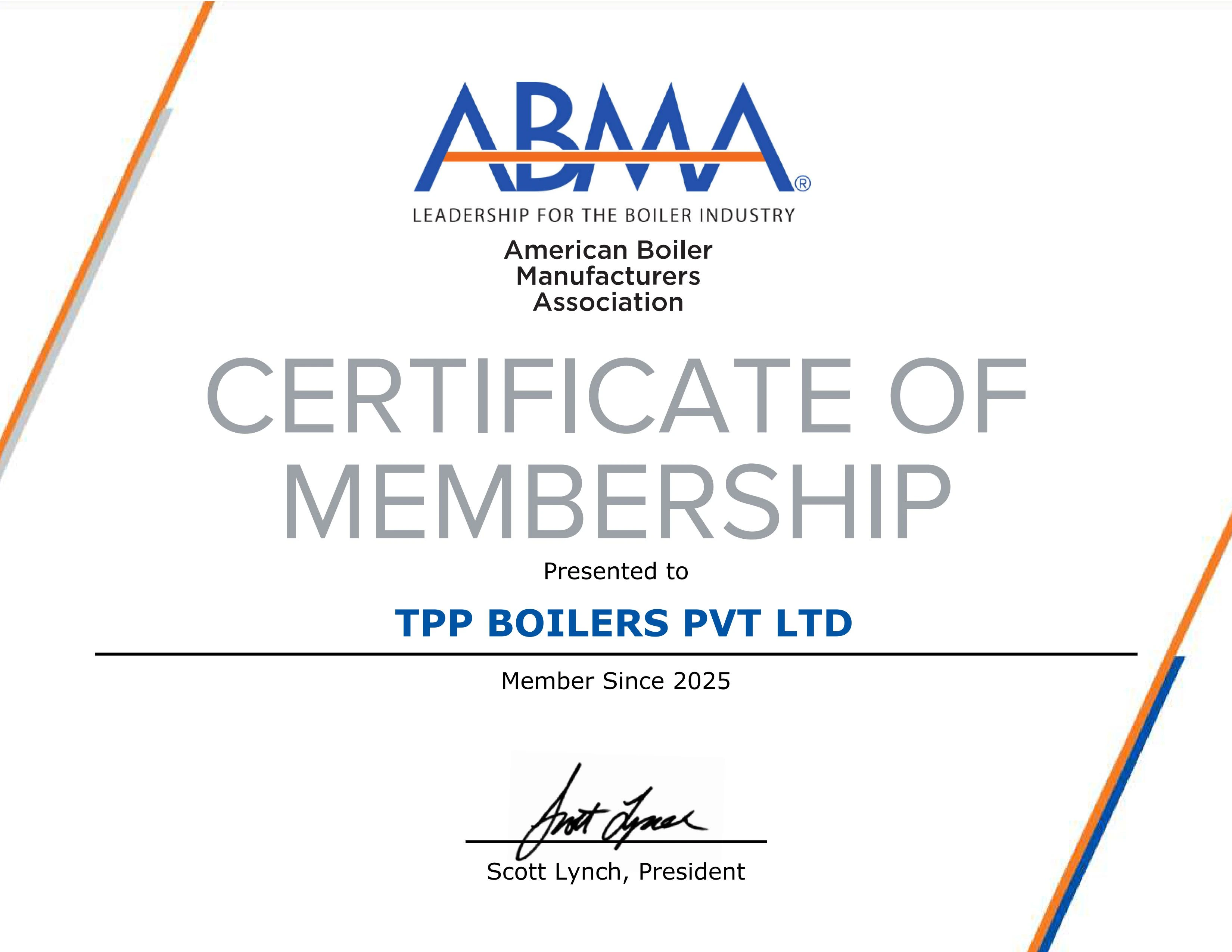 ABMA Certificate